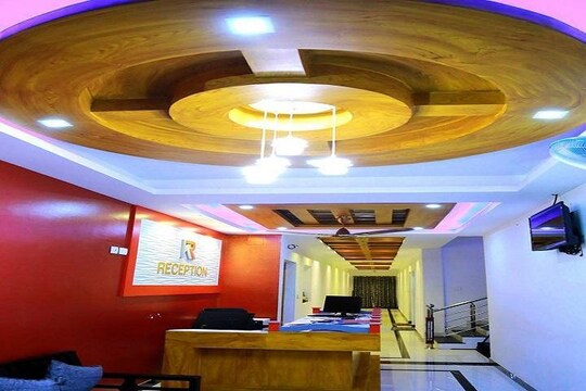 Kuwait Residency reception area with warm lighting